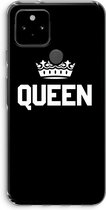 Case Company® - Google Pixel 5 hoesje - Queen zwart - Soft Cover Telefoonhoesje - Bescherming aan alle Kanten en Schermrand