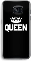 Case Company® - Samsung Galaxy S7 Edge hoesje - Queen zwart - Soft Cover Telefoonhoesje - Bescherming aan alle Kanten en Schermrand