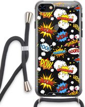 Case Company® - iPhone 7 hoesje met Koord - Pow Smack - Telefoonhoesje met Zwart Koord - Extra Bescherming aan alle Kanten en Over de Schermrand