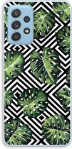 Case Company® - Samsung Galaxy A73 hoesje - Geometrische jungle - Soft Cover Telefoonhoesje - Bescherming aan alle Kanten en Schermrand