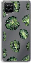 Case Company® - Samsung Galaxy A12 hoesje - Tropische bladeren - Soft Cover Telefoonhoesje - Bescherming aan alle Kanten en Schermrand