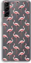 Case Company® - Samsung Galaxy S21 Plus hoesje - Flamingo - Soft Cover Telefoonhoesje - Bescherming aan alle Kanten en Schermrand