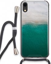 Case Company® - iPhone XR hoesje met Koord - Stranded - Telefoonhoesje met Zwart Koord - Extra Bescherming aan alle Kanten en Over de Schermrand