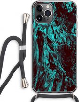 Case Company® - iPhone 11 Pro Max hoesje met Koord - Ice Age - Telefoonhoesje met Zwart Koord - Extra Bescherming aan alle Kanten en Over de Schermrand