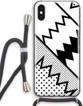 Case Company® - iPhone XS Max hoesje met Koord - Pop Art #5 - Telefoonhoesje met Zwart Koord - Extra Bescherming aan alle Kanten en Over de Schermrand