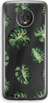Case Company® - Motorola Moto G6 hoesje - Tropische bladeren - Soft Cover Telefoonhoesje - Bescherming aan alle Kanten en Schermrand
