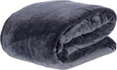 Kamyra® Luxe Bedsprei - 220x240 cm - Bedspreien, Sprei, Plaids, Lits Jumeaux - 2 Persoons - 100% Flanel - Zwart