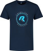 Rogelli Graphic T-Shirt Sportshirt - Korte Mouwen - Heren - Marine - Maat S