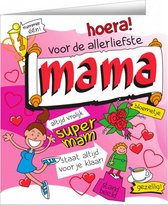 wenskaart mama cartoon dames 14 x 16 cm karton