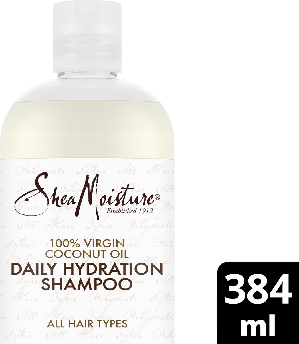 Shea Moisture 100% Virgin Coconut Oil - Daily Hydration Shampoo - 384ml - Shea Moisture