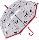 Juleeze Paraplu Volwassenen Ø 60 cm Rood Kunststof Katten Regenscherm