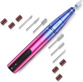 Draadloze elektrische nagelfrees - professionele salon 30.000 omw/min machine - 16-in-1 accu - elektrische nagelvijl - pedicure vijl - polijstmachine voor nagelriemen - acrylgel -