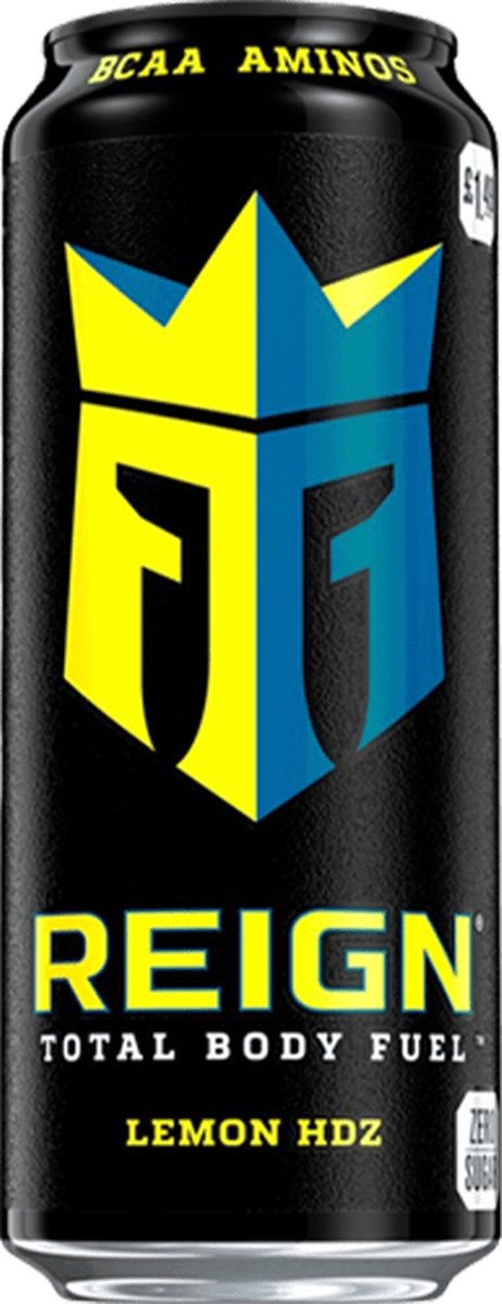 Monster Reign Total Body Fuel - Pre Workout - Energiedrank - 12 x 500 ml - Lemon