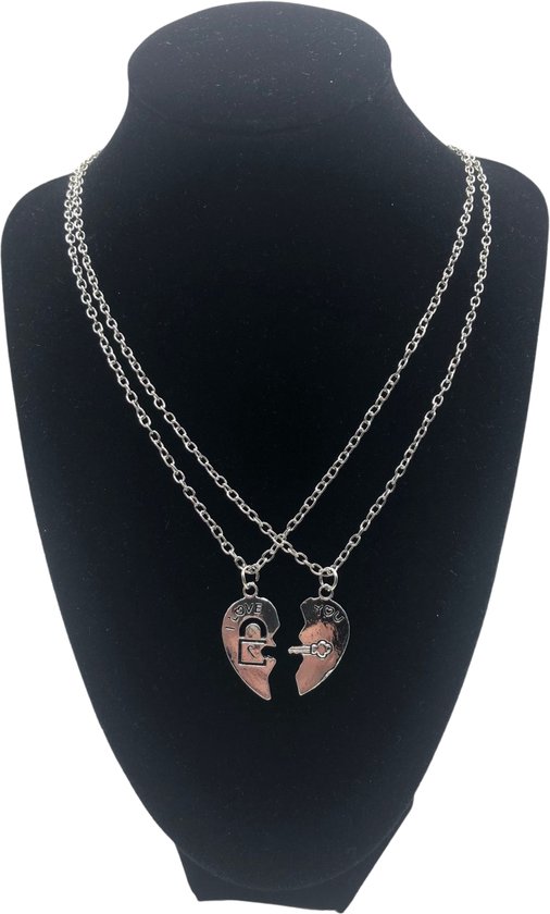I love you duo ketting, Chain, Necklace, Couple, Valentijn, Real love, Gift  | bol.com