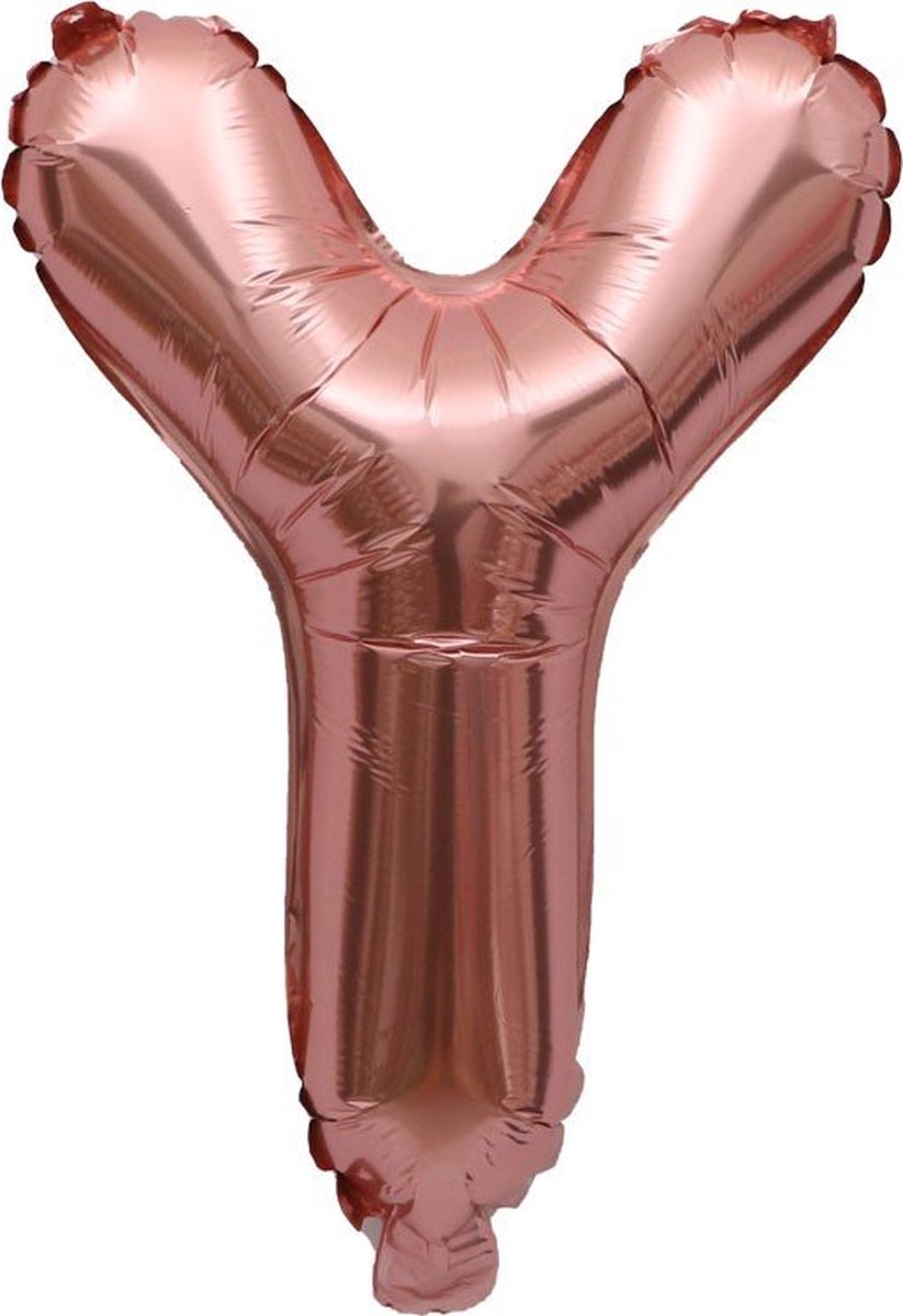 Folieballon / Letterballon Rose Goud - Letter Y - 41cm