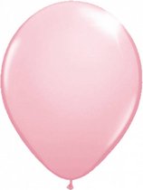 ballonnen Metallic 30 cm latex roze 10 stuks