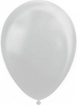 ballonnen 30 cm latex zilver 10 stuks