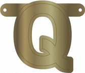 slingerletter Q 12,5 x 11 cm karton goud