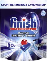 Finish Quantum Ultimate Infinity Shine vaatwastabletten - 80 Stuks