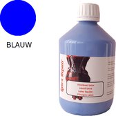 Blauw - Vloeibaar latex rubber voor bodypaint, mallen, sokkenstop, littekens en decoratie - 500 ml