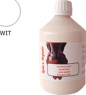 Wit - Vloeibaar latex rubber voor bodypaint, mallen, sokkenstop, littekens en decoratie - 500 ml