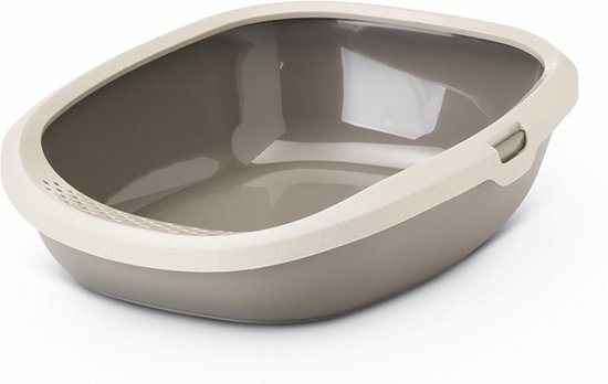 Savic Gizmo Large Happy Planet - Bac à Litière - Grijs Granit Moka