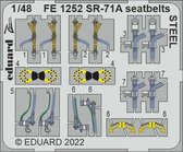 1:48 Eduard FE1252 Ceintures de sécurité en acier pour SR-71 A Blackbird - Kit plastique Revell