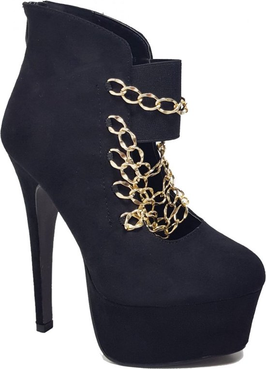 Power Escorts - Talons hauts - Chaussures pour femmes avec chaîne dorée -  Escarpins à... | bol.com