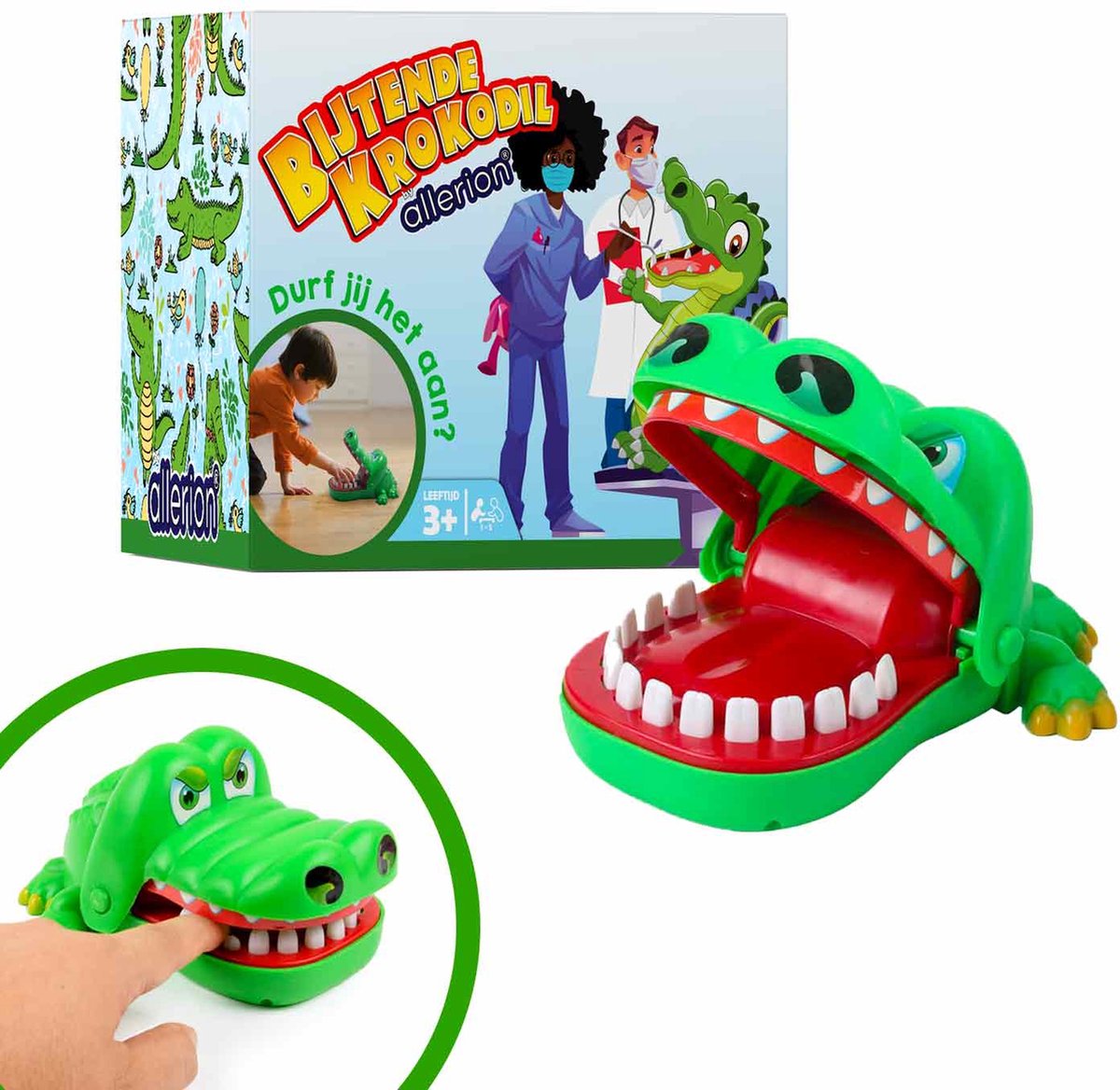 Allerion® Bijtende Krokodil met Kiespijn - Kinderspel - Allerion®