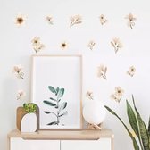 Merkloos - muursticker - bloemen - wanddecoratie - kinderkamer inspiratie