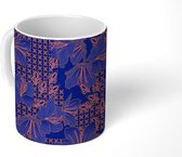 Mok - Koffiemok - Bloemen - Azië - Patronen - Mokken - 350 ML - Beker - Koffiemokken - Theemok