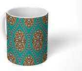 Mok - Koffiemok - Patronen - Zen - Azië - Mokken - 350 ML - Beker - Koffiemokken - Theemok