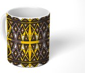 Mok - Koffiemok - Afrika - Geometrie - Patronen - Mokken - 350 ML - Beker - Koffiemokken - Theemok