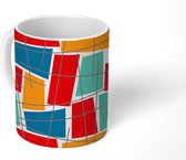 Mok - Koffiemok - Design - Plaid - Geometrie - Mokken - 350 ML - Beker - Koffiemokken - Theemok