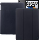 Samsung Tab A8 Hoes Book Case Zwart - Samsung Tab A8 2021 Hoesje Luxe Cover met Samsung S Pen Vakje - Samsung Galaxy Tab A8 Hoesje