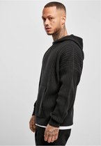 Urban Classics - Knitted Hoodie/trui - 3XL - Zwart