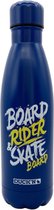 RVS thermosfles - marineblauw - Skate Rider - 500 ml - waterfles - drinkfles - sport