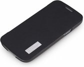 Rock Samsung Galaxy S4 Hoesje Elegant Shell Flip Case Zwart