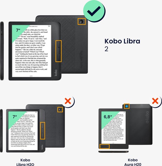 kwmobile cover for Kobo Libra 2 - Etui pour liseuse multicolore