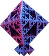 Sierpinski 'Deep Space' Polyhedron - Uniek Kleuren Perspectief - Prachtig Design - Home Deco