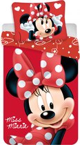 KD® - Minnie Mouse, Miss Minnie - Dekbedovertrek - Eenpersoons - 140 x 200 cm - Polyester