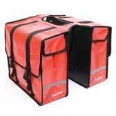 Ekostar® Online shopping - Fietstassen dubbel - Waterdicht - Fietstas - 46 Liter – Rood – Fietstassen elektrische fietsen