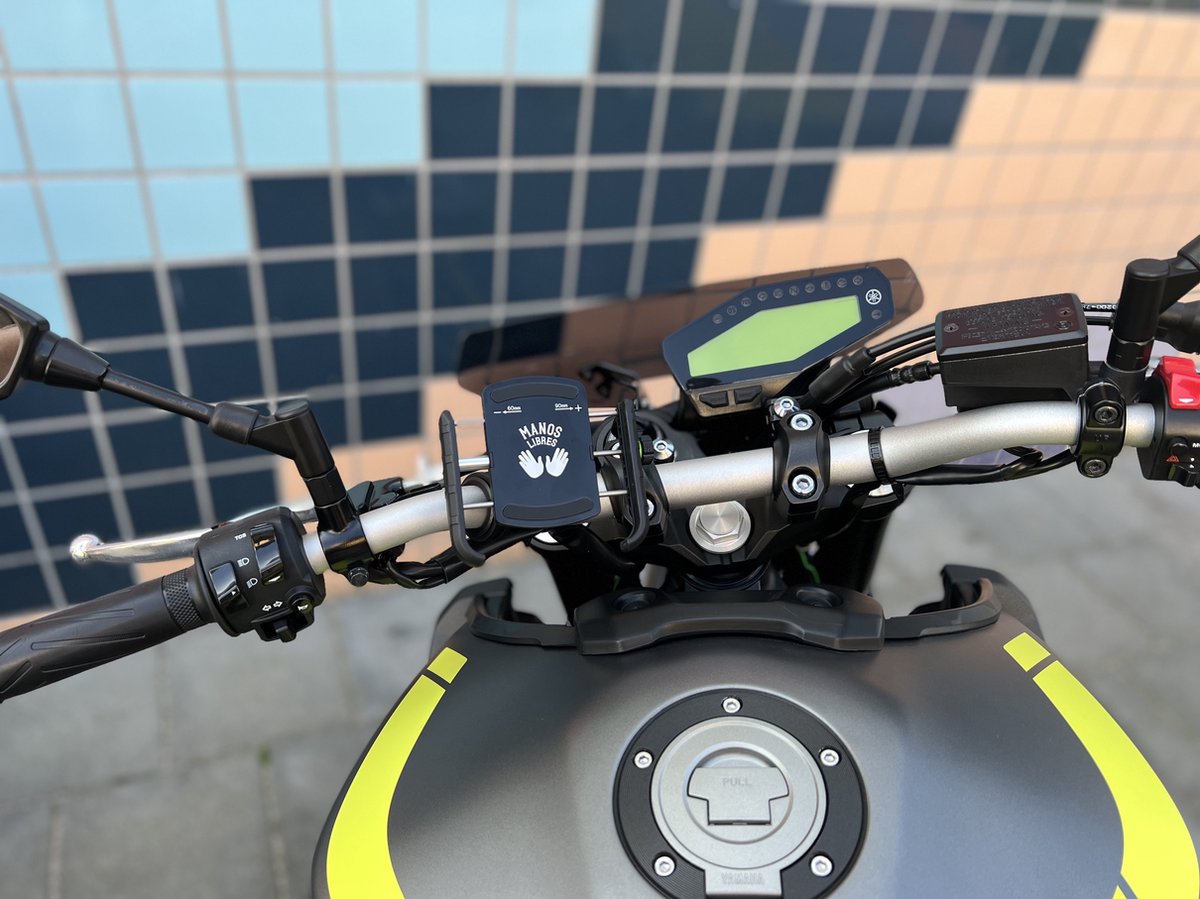 Telefoonhouder voor Scooter - Motor - MANOS LIBRES - MODEL M - Windscherm Bevestiging - Universeel - Zwart - Piaggio - Vespa - Zip – foto 6