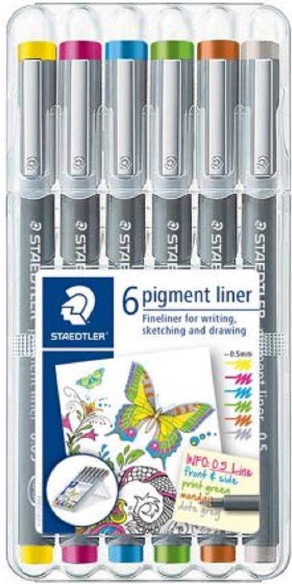 STAEDTLER Stylo feutre Fineliner 308 - Noir 0,20 mm (Dessin de précision)