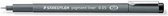 Staedtler Pigment Liner - Fineliner Inkt Pigment - Pen Fijne Punt - 0,05mm - Zwart