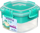 Sistema To Go - Boîte d'aliments frais - Boîte à goûter Minty Teal - 400ml