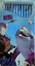 Interstat Dolfijn Blikje 12 Kleurpotloden animal planet