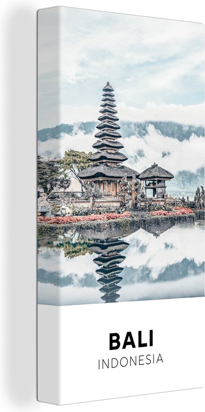 Tableau sur toile Bali - Indonésie - Water - 40x80 cm - Décoration murale