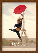 HAES DECO - Cadre photo en bois Paris marron rustique pour 1 photo format 50x70 -SP001508