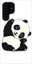 ADEL Siliconen Back Cover Softcase Hoesje Geschikt voor Samsung Galaxy S22 - Panda